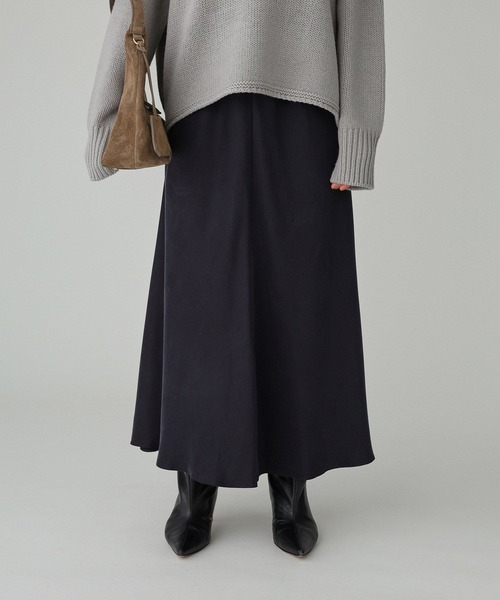 BABYLONE(バビロン)の「キュプラバイヤススカート(スカート・レディース・ネイビー/ブラウン/オフホワイト・38inch/36inch)」の10枚目の写真