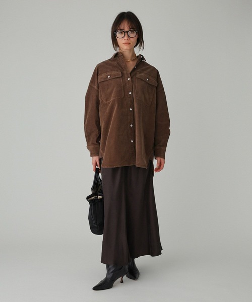 BABYLONE(バビロン)の「キュプラバイヤススカート(スカート・レディース・ネイビー/ブラウン/オフホワイト・38inch/36inch)」の19枚目の写真