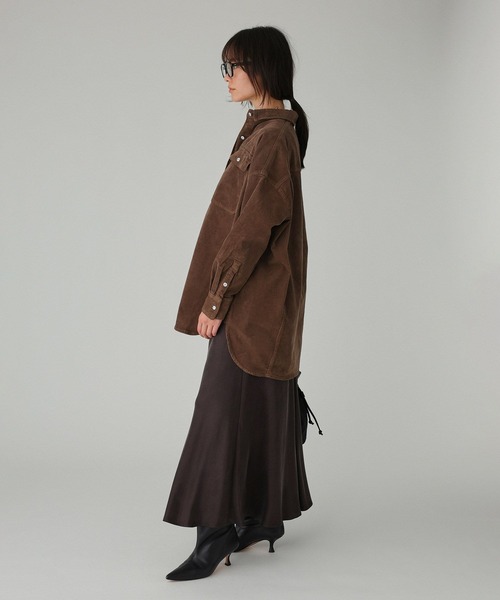 BABYLONE(バビロン)の「キュプラバイヤススカート(スカート・レディース・ネイビー/ブラウン/オフホワイト・38inch/36inch)」の20枚目の写真