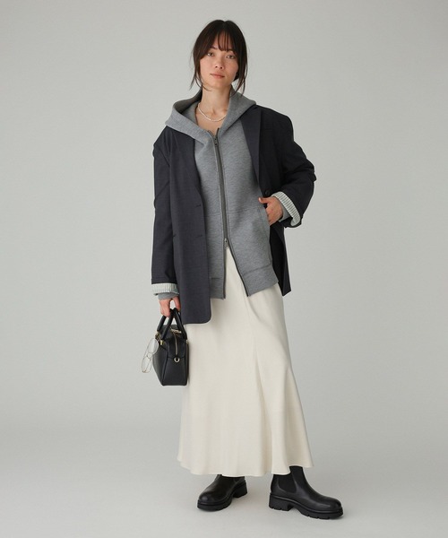 BABYLONE(バビロン)の「キュプラバイヤススカート(スカート・レディース・ネイビー/ブラウン/オフホワイト・38inch/36inch)」の5枚目の写真