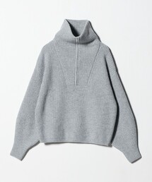 ハーフジップ」に該当するニット/セーター（グレー/灰色系