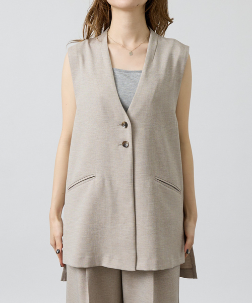 セール】【セットアップ対応】オーバーザリネンジレ（ベスト