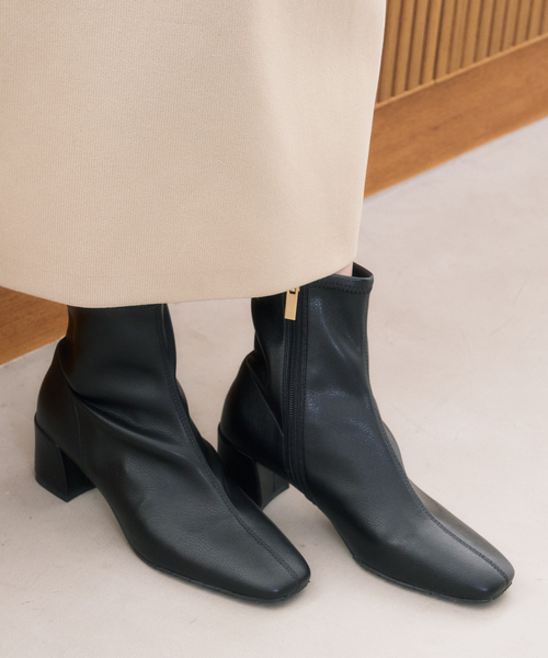 LE TALON（ルタロン）の「《追加3》5cmスクエアフィットショートブーツ（ブーツ・レディース・ブラック系その他/ブラウン・X-LARGE/LARGE/MEDIUM/SMALL/X-SMALL）」の8枚目の写真