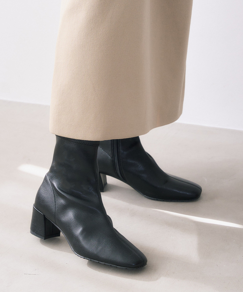 LE TALON（ルタロン）の「《追加3》5cmスクエアフィットショートブーツ（ブーツ・レディース・ブラック系その他/ブラウン・X-LARGE/LARGE/MEDIUM/SMALL/X-SMALL）」の9枚目の写真