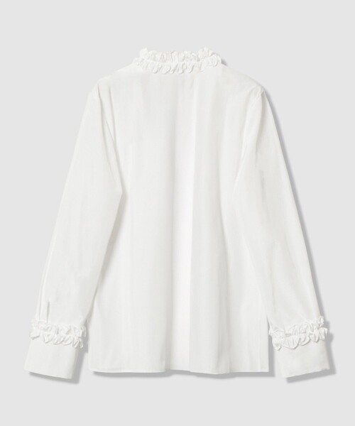 LOULOU WILLOUGHBY(ルルウィルビー)の「【LOULOU WILLOUGHBY】テクニカルギャザーブラウス(シャツ/ブラウス・レディース・ネイビー/ライトベージュ/オフホワイト・2)」の9枚目の写真