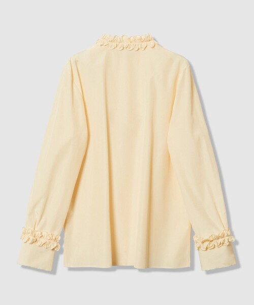 LOULOU WILLOUGHBY(ルルウィルビー)の「【LOULOU WILLOUGHBY】テクニカルギャザーブラウス(シャツ/ブラウス・レディース・ネイビー/ライトベージュ/オフホワイト・2)」の16枚目の写真