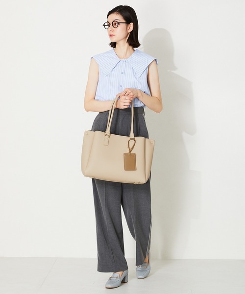 MISCH MASCH（ミッシュマッシュ）の「A4横長 トートバッグ（トートバッグ・レディース・ブラック/ベージュ・ﾌﾘ-）」の13枚目の写真