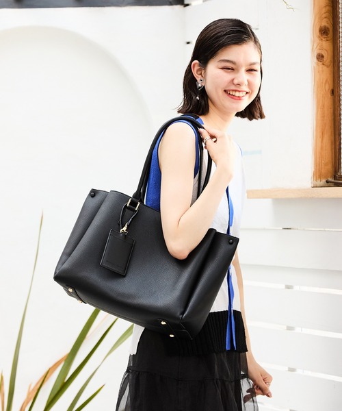 MISCH MASCH（ミッシュマッシュ）の「A4横長 トートバッグ（トートバッグ・レディース・ブラック/ベージュ・ﾌﾘ-）」の20枚目の写真