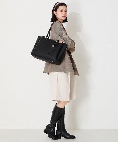MISCH MASCH（ミッシュマッシュ）の「A4横長 トートバッグ（トートバッグ・レディース・ブラック/ベージュ・ﾌﾘ-）」の11枚目の写真