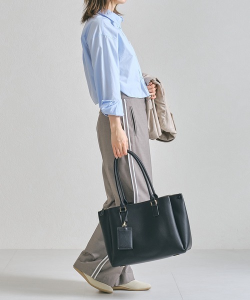 MISCH MASCH（ミッシュマッシュ）の「A4横長 トートバッグ（トートバッグ・レディース・ブラック/ベージュ・ﾌﾘ-）」の6枚目の写真