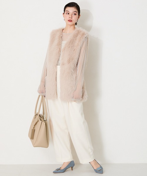 MISCH MASCH（ミッシュマッシュ）の「A4横長 トートバッグ（トートバッグ・レディース・ブラック/ベージュ・ﾌﾘ-）」の8枚目の写真