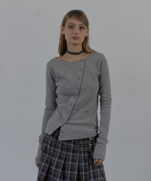 33 STRIPE V-NECK TOP / BLACK（Tシャツ/カットソー）｜SETUP-EXE