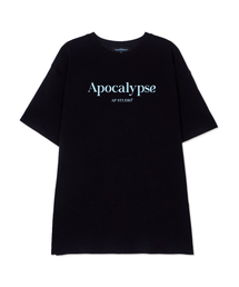 アポカリプススーピマコットンラウンドネック半袖Tシャツ_ブラック