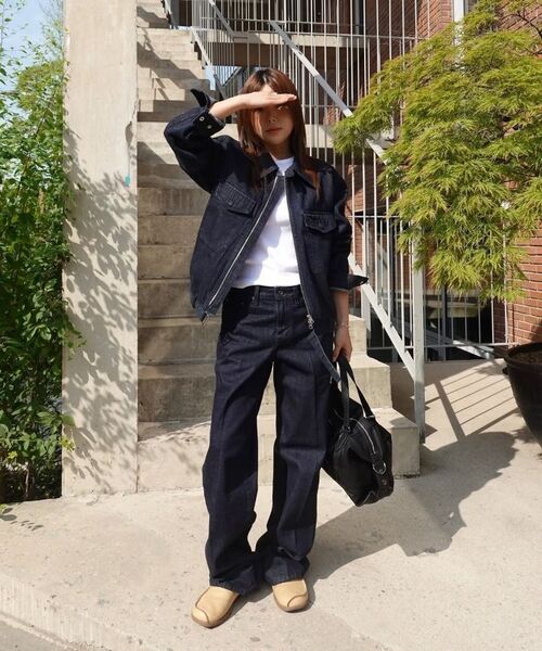 BESLOW(ビースロー)の「CONE MILL MILITARY ZIP-UP DENIM JACKET BLACK(デニムジャケット・メンズ・その他・SMALL/MEDIUM/LARGE/X-LARGE)」の12枚目の写真
