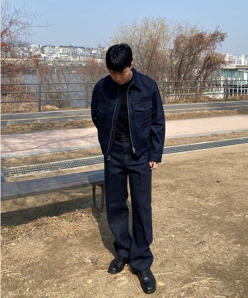 BESLOW(ビースロー)の「CONE MILL MILITARY ZIP-UP DENIM JACKET BLACK(デニムジャケット・メンズ・その他・SMALL/MEDIUM/LARGE/X-LARGE)」の7枚目の写真