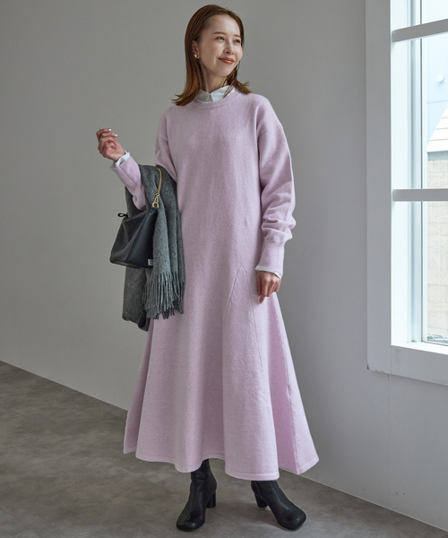 スローブイエナ　フレアーニットワンピース SLOBE IENA｜フレアーニットワンピース | Rakuten Fashion(楽天