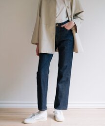 LAMINEZ（ラミネズ）の「LM03 グレー ファブリック デニムパンツ - インディゴ（デニムパンツ）」