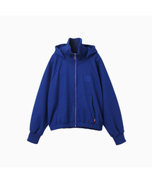 Waffle Mink Daily Hooded Zip Up_Blue