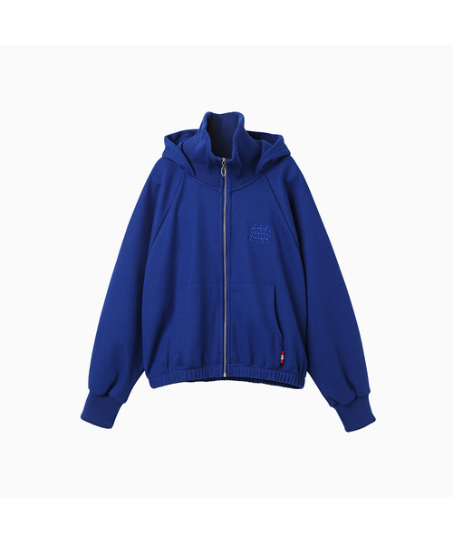 MENASOO(ミナス)の「Waffle Mink Daily Hooded Zip Up_Blue(パーカー・レディース・ブルー・F)」の1枚目の写真