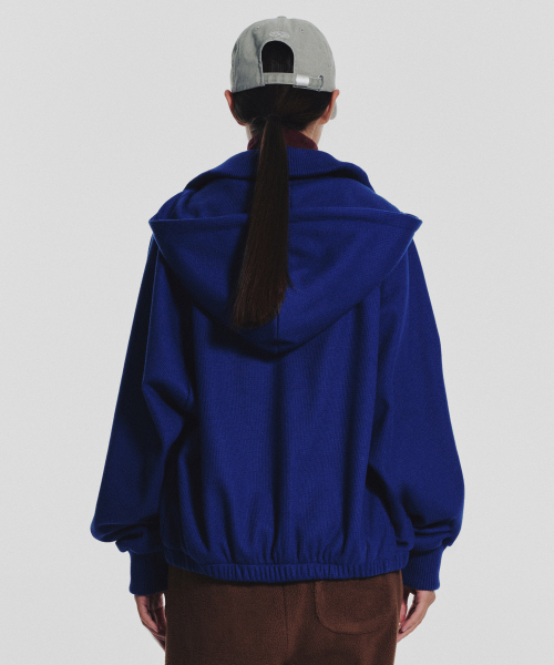 MENASOO(ミナス)の「Waffle Mink Daily Hooded Zip Up_Blue(パーカー・レディース・ブルー・F)」の3枚目の写真
