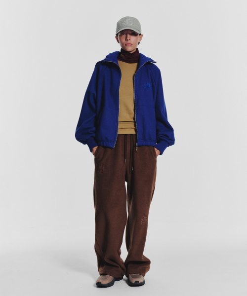 MENASOO(ミナス)の「Waffle Mink Daily Hooded Zip Up_Blue(パーカー・レディース・ブルー・F)」の8枚目の写真