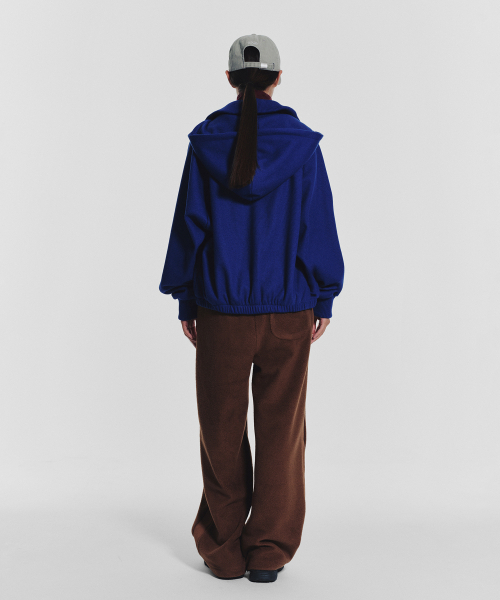 MENASOO(ミナス)の「Waffle Mink Daily Hooded Zip Up_Blue(パーカー・レディース・ブルー・F)」の10枚目の写真