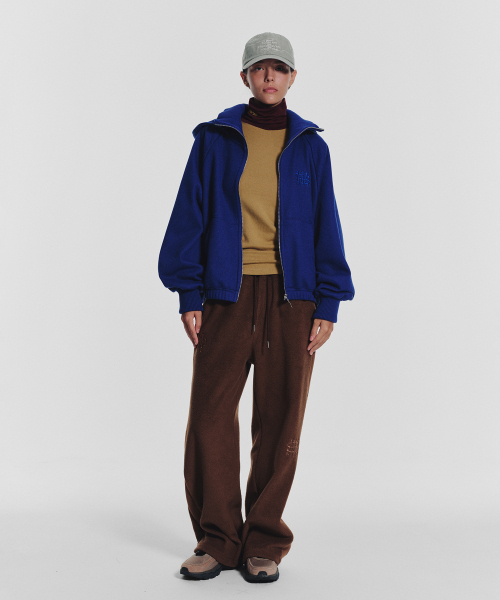 MENASOO(ミナス)の「Waffle Mink Daily Hooded Zip Up_Blue(パーカー・レディース・ブルー・F)」の11枚目の写真