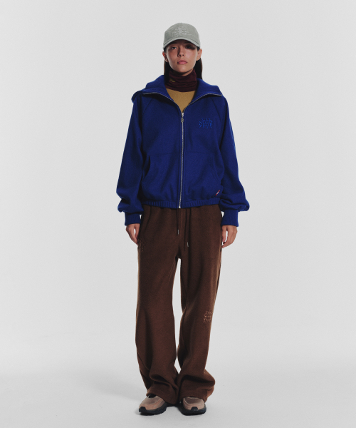 MENASOO(ミナス)の「Waffle Mink Daily Hooded Zip Up_Blue(パーカー・レディース・ブルー・F)」の12枚目の写真