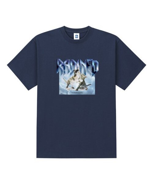 RADINEO(ラディネオ)の「キャットアンドパンチング ネイビー 半袖Tシャツ(Tシャツ/カットソー・メンズ・その他・LARGE/MEDIUM/SMALL/X-LARGE)」の1枚目の写真