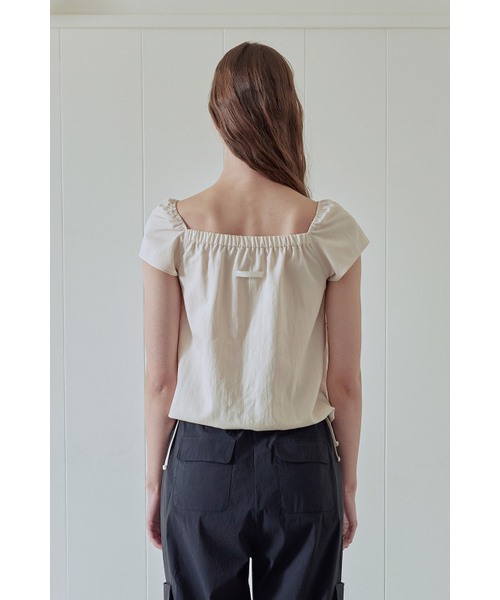 AFTERHOURS(アフターアワーズ)の「RIBBON SHIRRING BLOUSE (ECRU)(シャツ/ブラウス・レディース・その他・FREE)」の5枚目の写真