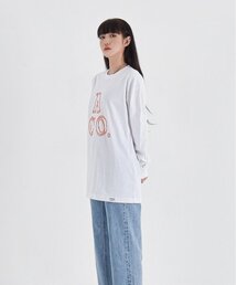 ACOロゴ長袖Tシャツ(ホワイト-オレンジ)