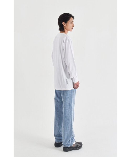 APOSTROPHE COMMA(アポストロフィコンマ)の「ACOロゴ長袖Tシャツ(ホワイト-オレンジ)(Tシャツ/カットソー・レディース・その他・MEDIUM/SMALL/X-LARGE/LARGE)」の6枚目の写真