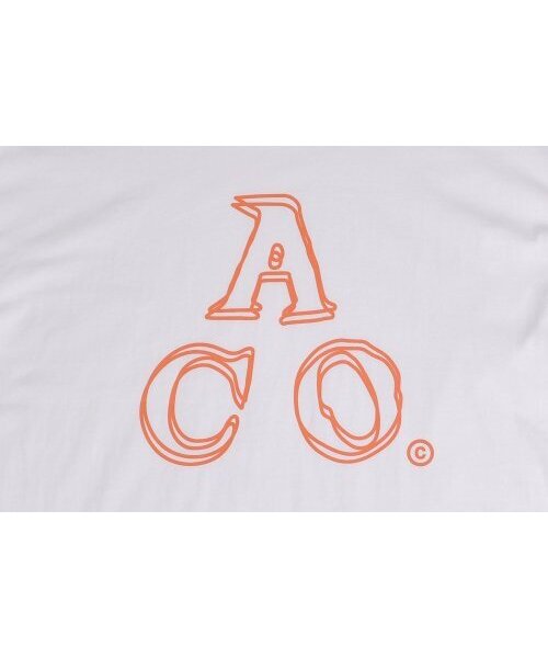 APOSTROPHE COMMA(アポストロフィコンマ)の「ACOロゴ長袖Tシャツ(ホワイト-オレンジ)(Tシャツ/カットソー・レディース・その他・MEDIUM/SMALL/X-LARGE/LARGE)」の8枚目の写真