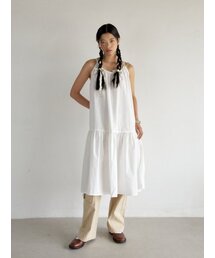 LO AXUAL（ロ・アクシュアル）の「SIDE SLIT DRESS_WHITE（ワンピース）」