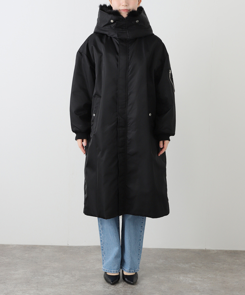 新品タグ付きアッパーハイツTHE U-2 LONG HOODIE アウターMA1 ADAM ET ROPÉ FEMME(アダム エ ロペ ファム) / 【J'aDoRe限定】【upper