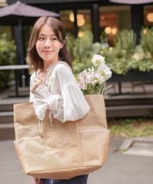 APRILY｜アプリリーのトートバッグ（ベージュ系・ブランドロゴ）通販