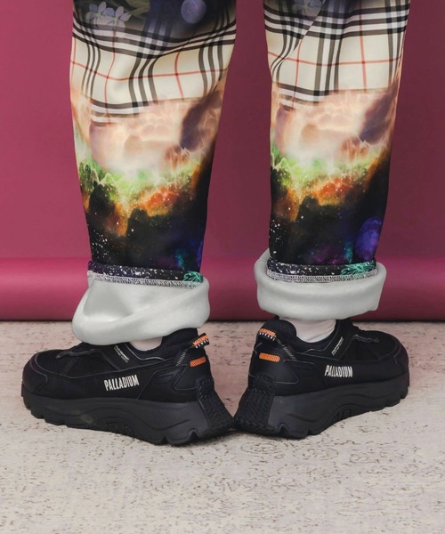 ScoLar（スカラー）の「ScoLar(スカラー) ダークメルヘン風 3柄展開ボンディングパンツ（その他パンツ・レディース・グリーン/チャコールグレー・MEDIUM）」の8枚目の写真