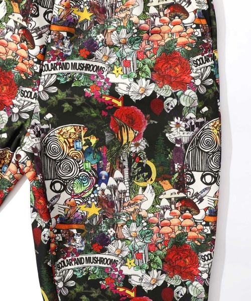 ScoLar（スカラー）の「ScoLar(スカラー) ダークメルヘン風 3柄展開ボンディングパンツ（その他パンツ・レディース・グリーン/チャコールグレー・MEDIUM）」の14枚目の写真