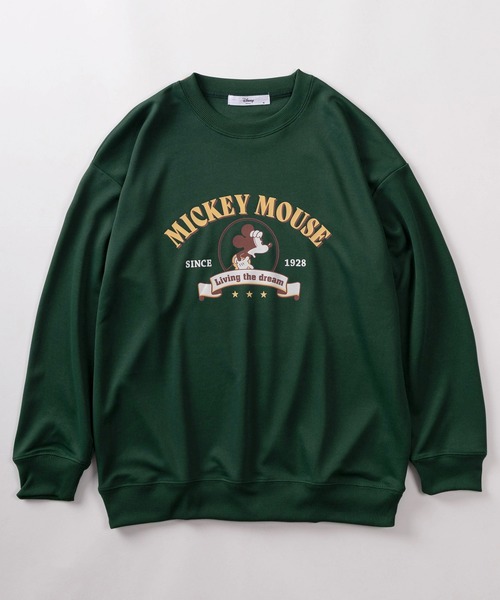 Disney(ディズニー)の「【71】【Disney/ディズニー】ミッキーマウス ポンチ クルーネック スウェット/レディース(スウェット・レディース・グリーン/ブラック/ブルー/クリーム・L/M)」の5枚目の写真