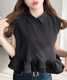 PLAYS PLUS プリーツ半袖Tシャツ グレー系 プリーツ」に該当するT
