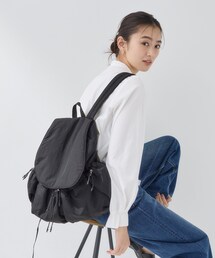 INDIVI（インディヴィ）の「【超軽量／大人カジュアル】収納力◎！ギャザーフォルムリュック（バックパック/リュック）」