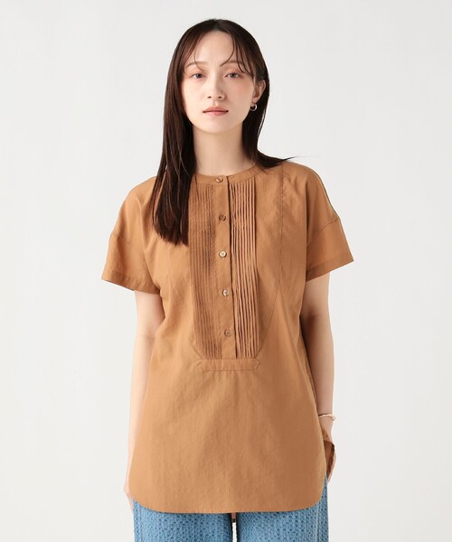 BEAMS HEART(ビームスハート)の「【7/2値下げ】ピンタック シャツ(シャツ/ブラウス・レディース・ブラウン系その他3/ブラック/オフホワイト・FREE)」の3枚目の写真