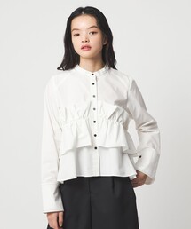 EMMEL REFINES（エメルリファインズ）の「<EMMEL REFINES>EM バンドカラー フリルシャツ（シャツ/ブラウス）」