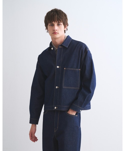 Traditional Weatherwear（トラディショナルウェザーウェア）の「WORK JACKET 001D（ブルゾン・メンズ・ワンウォッシュ・40/38/36/34）」の2枚目の写真