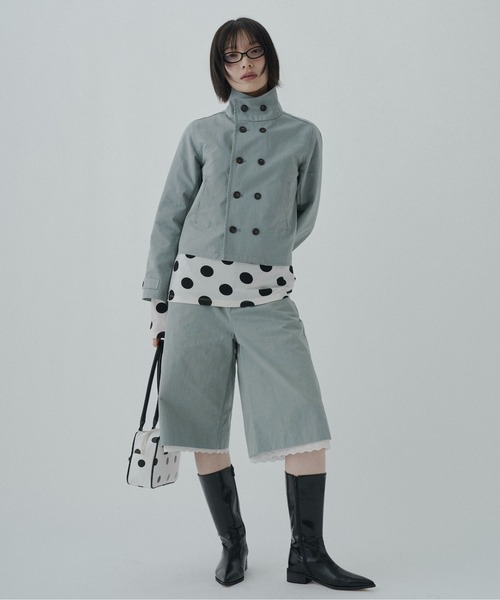 FEKETE(フェケテ)の「cotton lace half pants / レースハーフパンツ(その他パンツ・レディース・ネイビー/ミント・LARGE/MEDIUM/SMALL)」の9枚目の写真