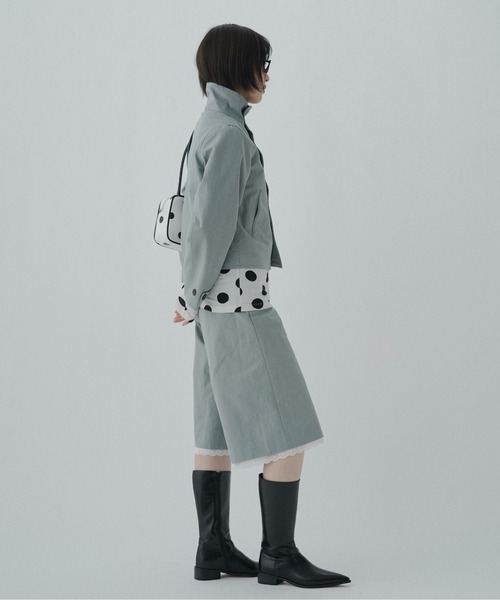 FEKETE(フェケテ)の「cotton lace half pants / レースハーフパンツ(その他パンツ・レディース・ネイビー/ミント・LARGE/MEDIUM/SMALL)」の10枚目の写真