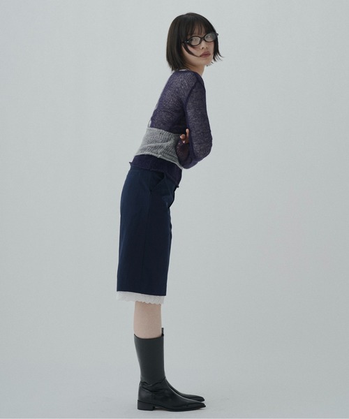 FEKETE(フェケテ)の「cotton lace half pants / レースハーフパンツ(その他パンツ・レディース・ネイビー/ミント・LARGE/MEDIUM/SMALL)」の15枚目の写真