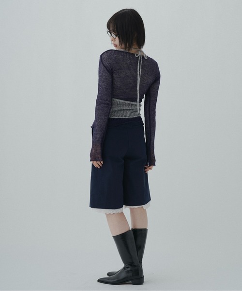 FEKETE(フェケテ)の「cotton lace half pants / レースハーフパンツ(その他パンツ・レディース・ネイビー/ミント・LARGE/MEDIUM/SMALL)」の16枚目の写真