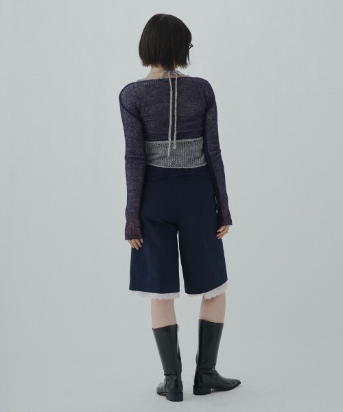 FEKETE(フェケテ)の「cotton lace half pants / レースハーフパンツ(その他パンツ・レディース・ネイビー/ミント・LARGE/MEDIUM/SMALL)」の19枚目の写真