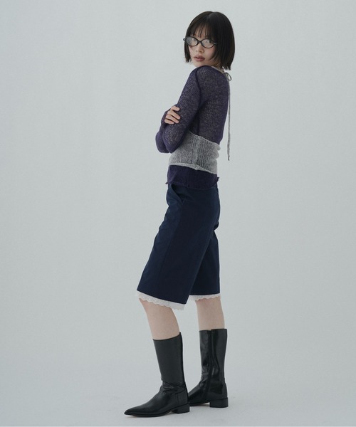 FEKETE(フェケテ)の「cotton lace half pants / レースハーフパンツ(その他パンツ・レディース・ネイビー/ミント・LARGE/MEDIUM/SMALL)」の20枚目の写真